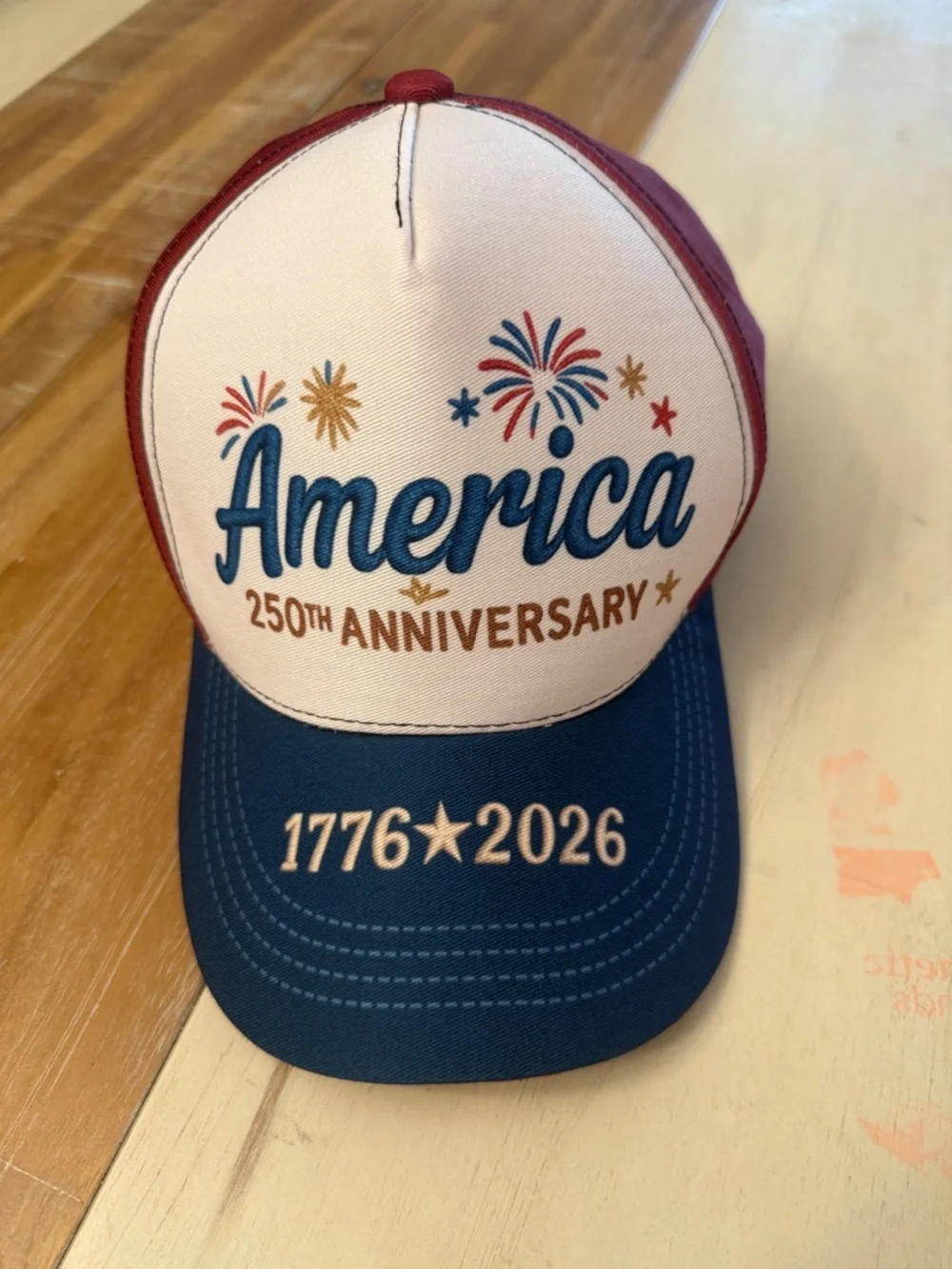 America 250th Anniversary Trucker Hat - Red White Blue